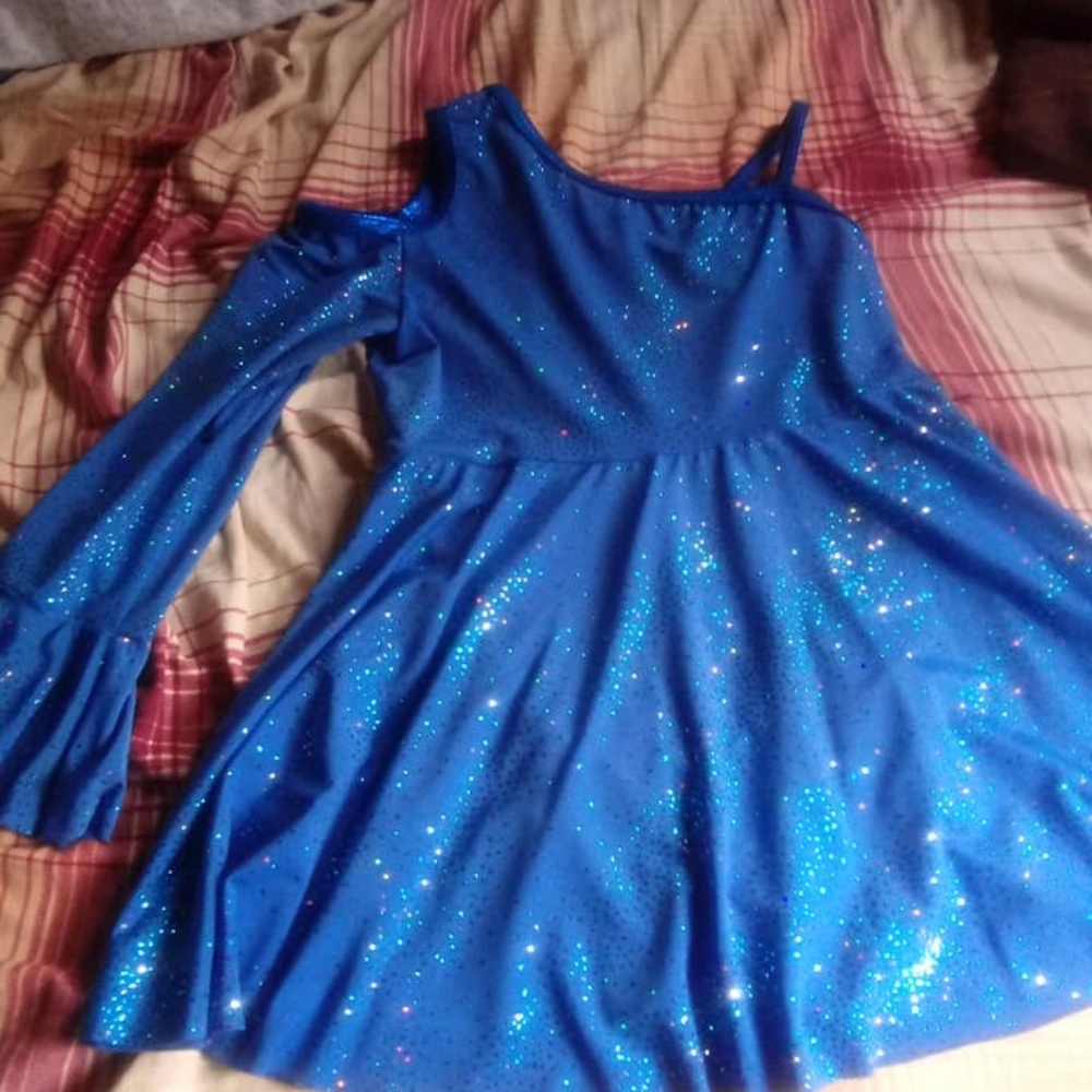 A Wish Come True Blue Asymmetrical Dress